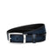 Black/blue reversible cut-to-size business belt